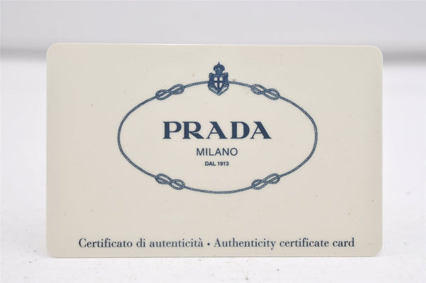 Authentic PRADA Vela Nylon Tessuto Leather Shoulder Cross Bag BT0573 Black 4165J