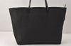 Authentic FENDI Vintage Zucchino Shoulder Tote Bag Canvas Leather Black 4166K