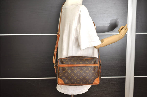 Authentic Louis Vuitton Monogram Trocadero 30 Shoulder Cross Bag M51272 LV 4167I