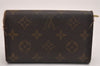 Auth Louis Vuitton Monogram Porte Monnaie Billets Tresor Wallet M61730 LV 4167J