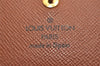 Auth Louis Vuitton Monogram Porte Monnaie Billets Tresor Wallet M61730 LV 4167J