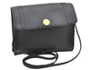 Authentic Christian Dior Honeycomb Shoulder Cross Bag PVC Leather Black 4167K