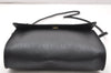 Authentic Christian Dior Honeycomb Shoulder Cross Bag PVC Leather Black 4167K