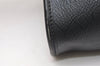 Authentic Christian Dior Honeycomb Shoulder Cross Bag PVC Leather Black 4167K
