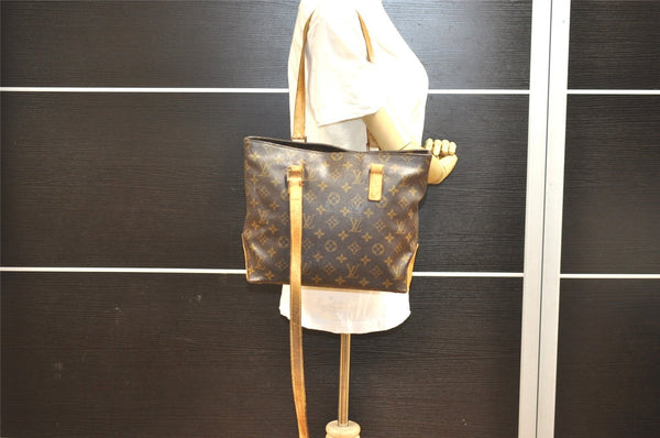 Authentic Louis Vuitton Monogram Cabas Piano Shoulder Tote Bag M51148 Junk 4168I