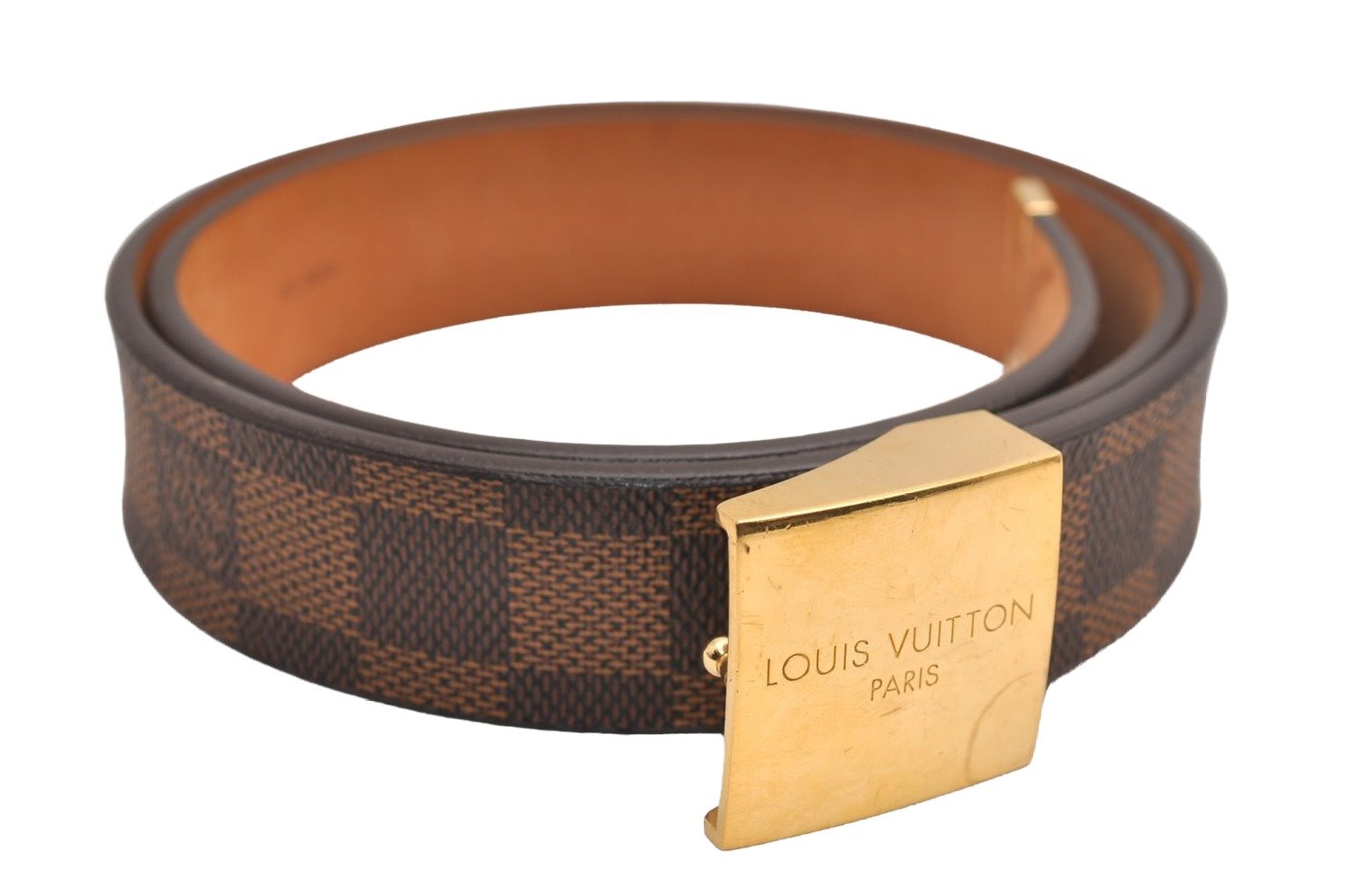 Authentic Louis Vuitton Damier Ceinture Carre Belt 75cm 29.5