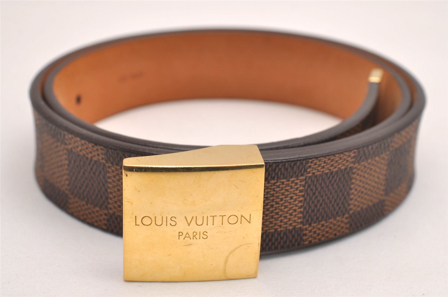 Authentic Louis Vuitton Damier Ceinture Carre Belt 75cm 29.5