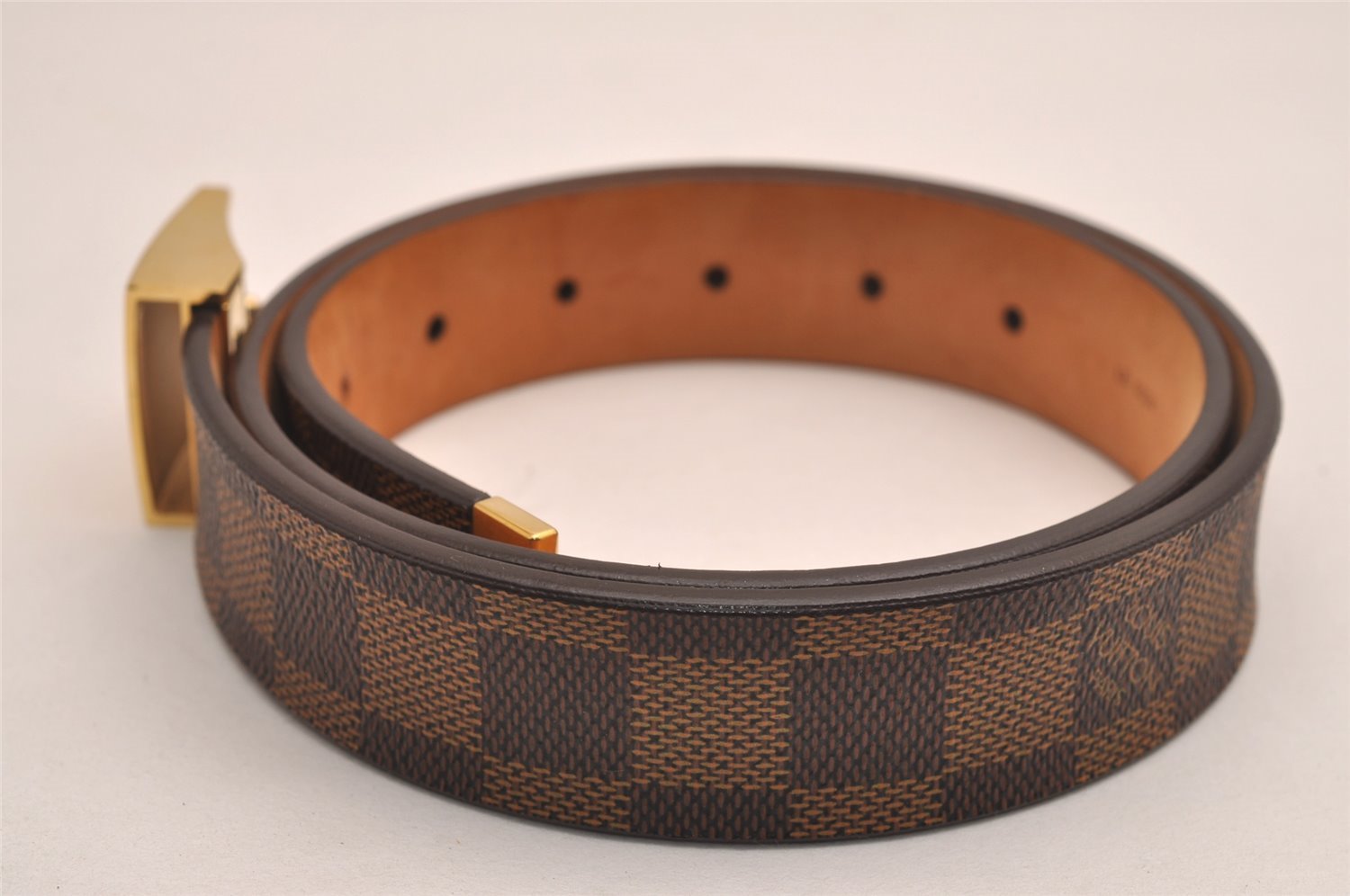 Authentic Louis Vuitton Damier Ceinture Carre Belt 75cm 29.5