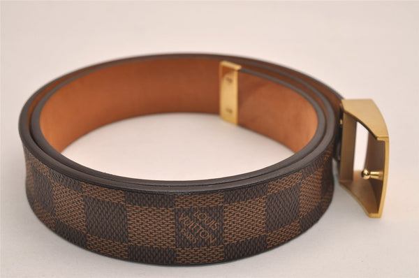 Authentic Louis Vuitton Damier Ceinture Carre Belt 75cm 29.5" M6803 LV 4168J