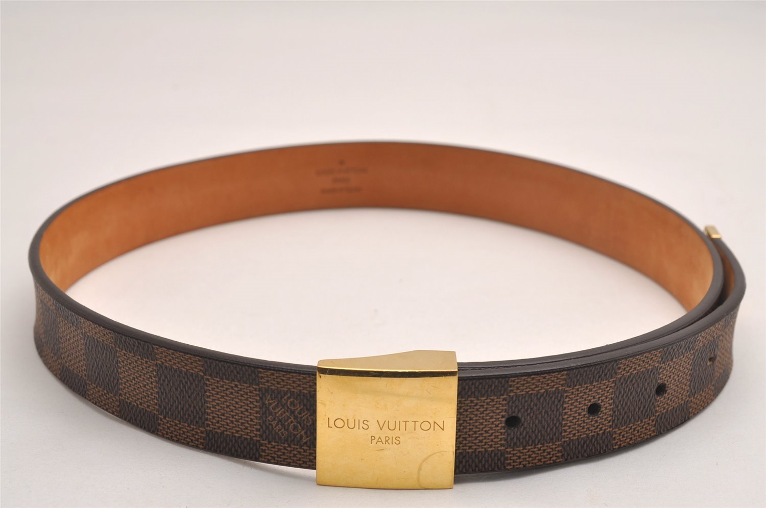 Authentic Louis Vuitton Damier Ceinture Carre Belt 75cm 29.5