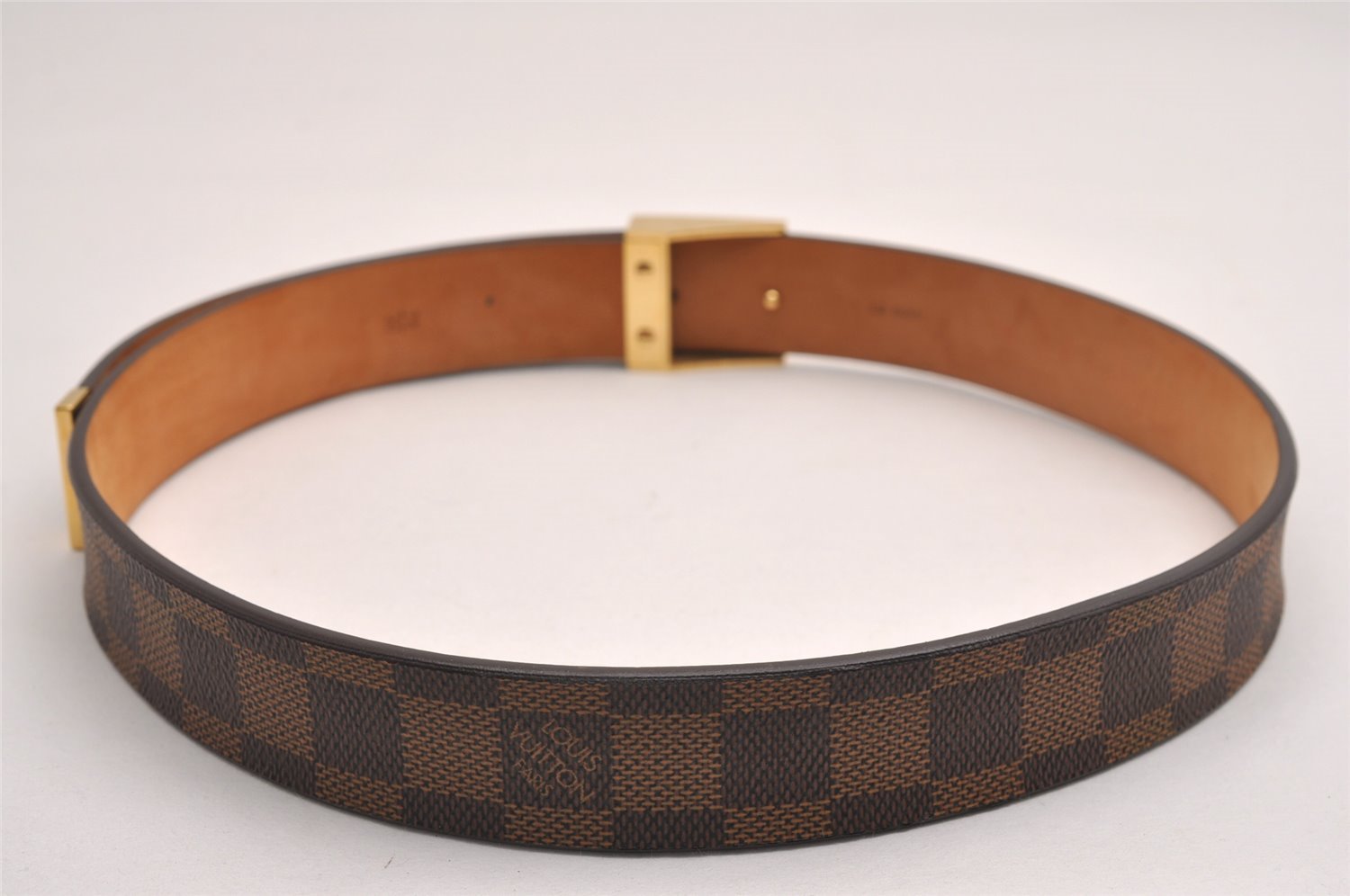 Authentic Louis Vuitton Damier Ceinture Carre Belt 75cm 29.5