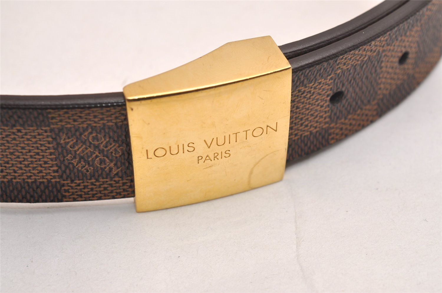 Authentic Louis Vuitton Damier Ceinture Carre Belt 75cm 29.5