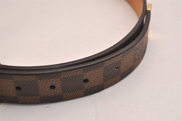 Authentic Louis Vuitton Damier Ceinture Carre Belt 75cm 29.5" M6803 LV 4168J