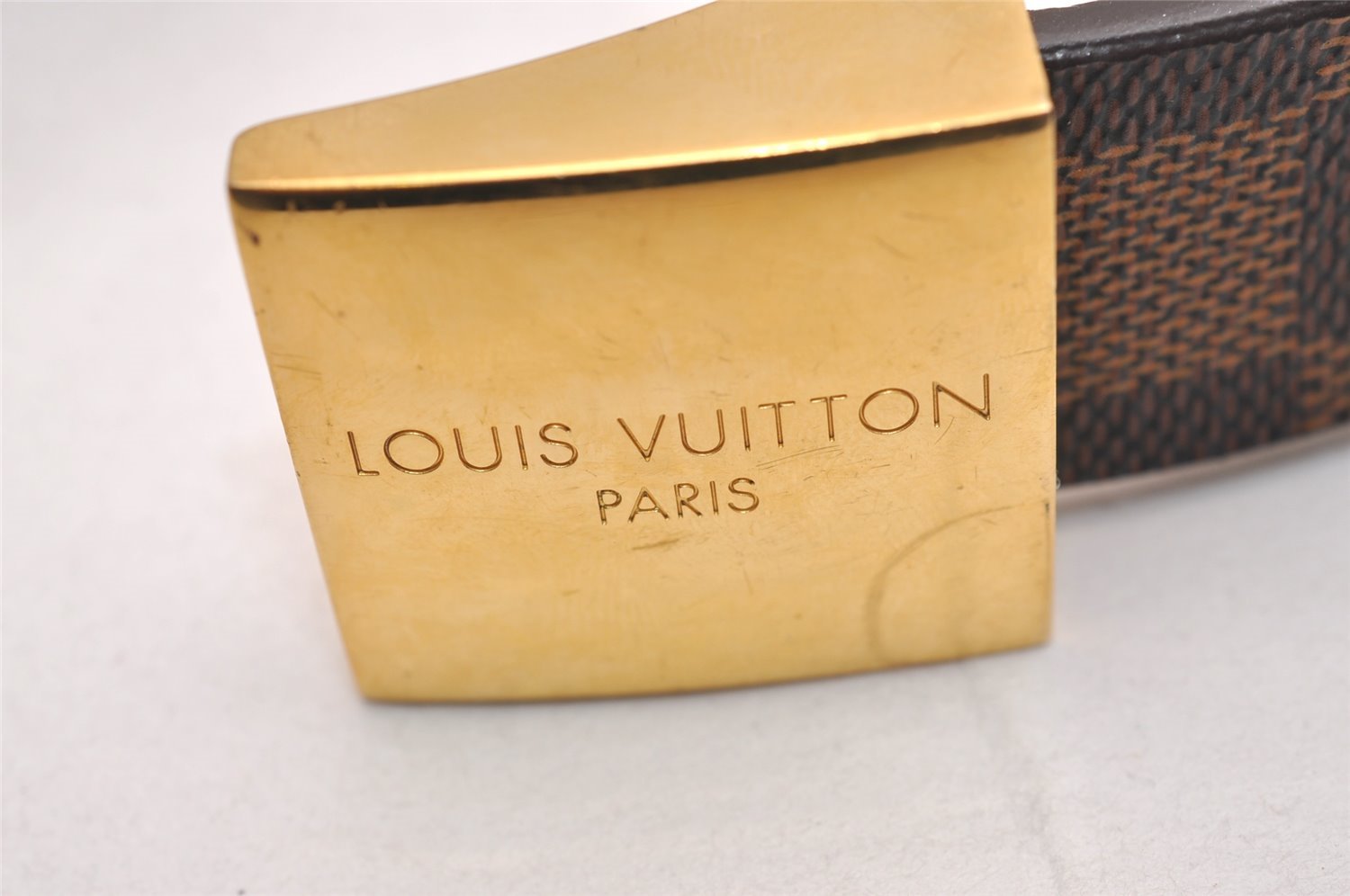 Authentic Louis Vuitton Damier Ceinture Carre Belt 75cm 29.5