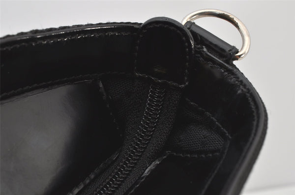 Authentic GUCCI Bamboo 2Way Shoulder Tote Bag Nylon Leather Black 4168K