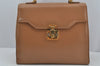 Authentic GUCCI Vintage 2Way Shoulder Hand Bag Purse Leather Beige 4169J