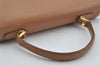 Authentic GUCCI Vintage 2Way Shoulder Hand Bag Purse Leather Beige 4169J