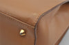 Authentic GUCCI Vintage 2Way Shoulder Hand Bag Purse Leather Beige 4169J