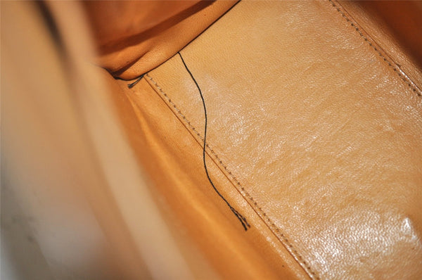 Authentic GUCCI Vintage 2Way Shoulder Hand Bag Purse Leather Beige 4169J