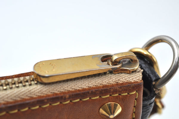 Auth Louis Vuitton Monogram Multicolor Pochette Accessoires Pouch Black 4170H