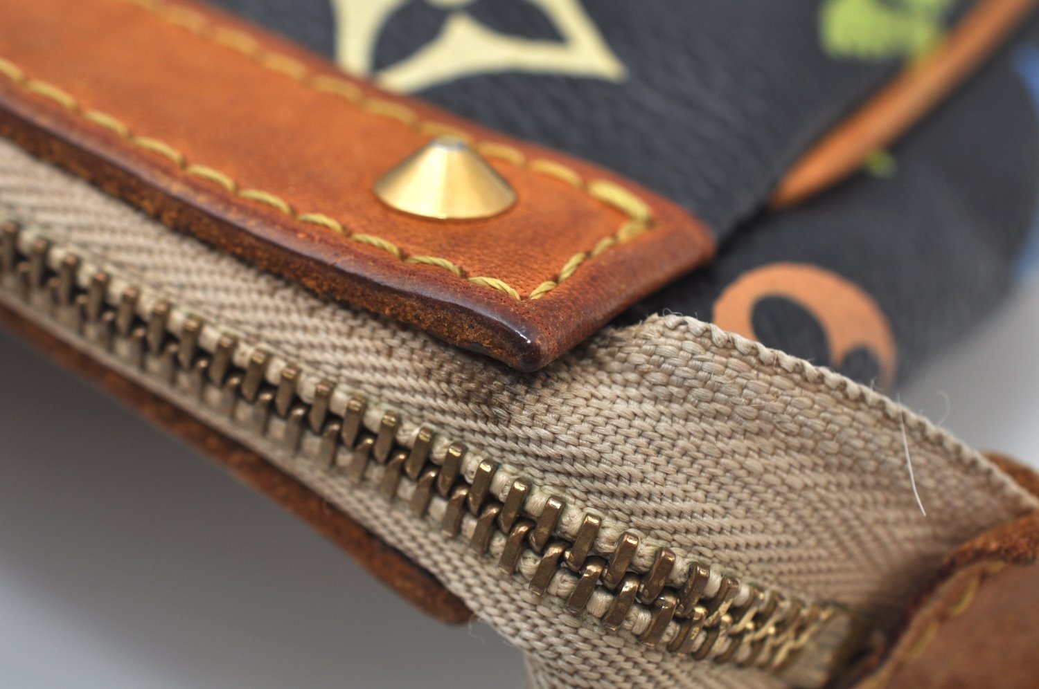 Auth Louis Vuitton Monogram Multicolor Pochette Accessoires Pouch Black 4170H