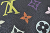 Auth Louis Vuitton Monogram Multicolor Pochette Accessoires Pouch Black 4170H