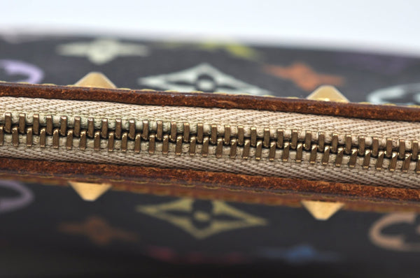 Auth Louis Vuitton Monogram Multicolor Pochette Accessoires Pouch Black 4170H