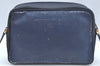 Authentic GUCCI Sherry Line Micro GG Shoulder Bag GG PVC Leather Navy Junk 4170I