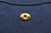 Authentic GUCCI Sherry Line Micro GG Shoulder Bag GG PVC Leather Navy Junk 4170I