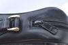 Authentic GUCCI Sherry Line Micro GG Shoulder Bag GG PVC Leather Navy Junk 4170I