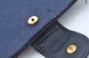 Authentic GUCCI Sherry Line Micro GG Shoulder Bag GG PVC Leather Navy Junk 4170I