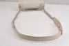 Authentic CHANEL BOY CHANEL Calf Skin Matelasse CC Shoulder Bag White 4170J