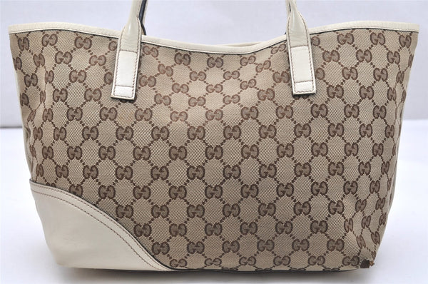 Authentic GUCCI New Britt Shoulder Tote Bag GG Canvas Leather 169946 Brown 4171K