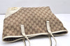Authentic GUCCI New Britt Shoulder Tote Bag GG Canvas Leather 169946 Brown 4171K