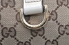Authentic GUCCI New Britt Shoulder Tote Bag GG Canvas Leather 169946 Brown 4171K