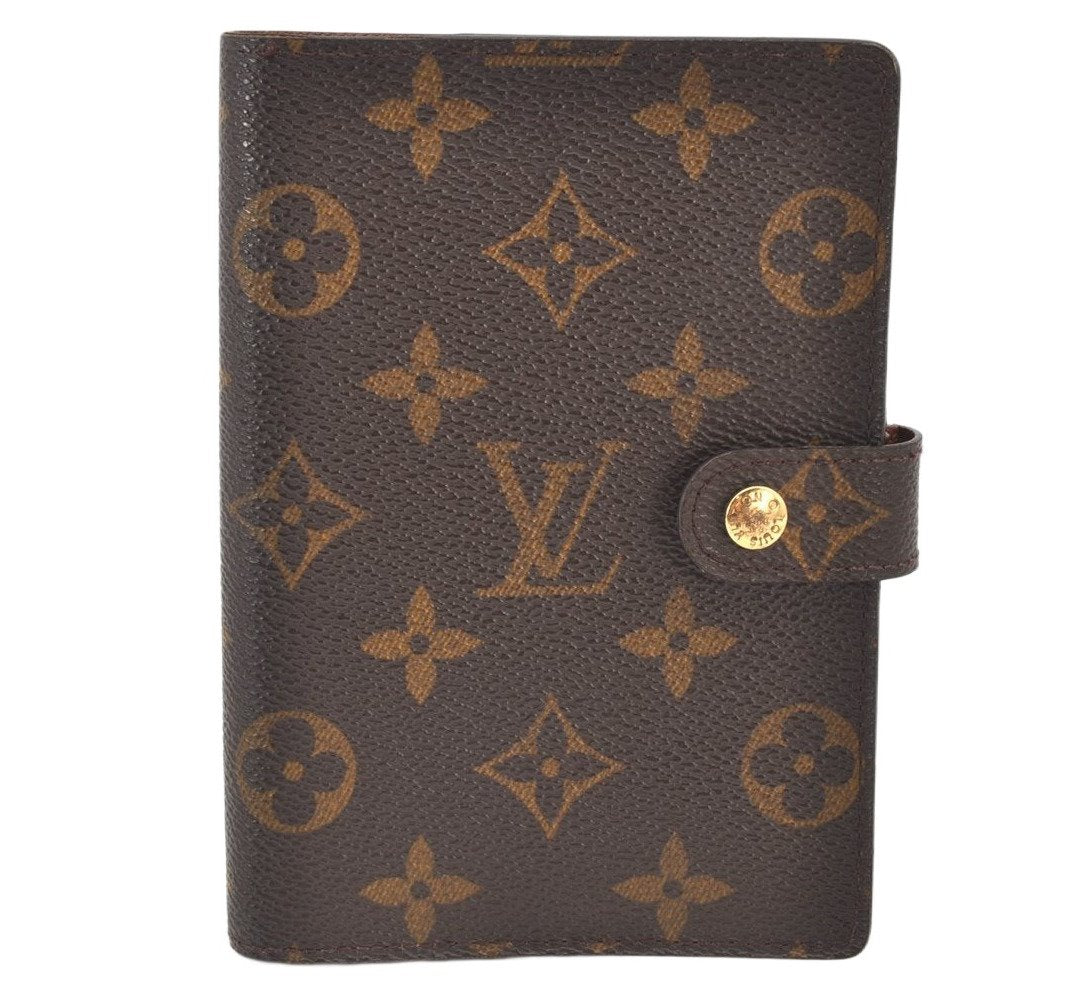 Authentic Louis Vuitton Monogram Agenda PM Notebook Cover R20005 LV 4173K