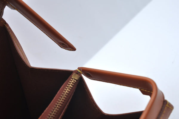 Authentic Louis Vuitton Epi Serviette Fermoir Briefcase Brown M54358 LV 4175I