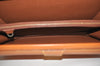 Authentic Louis Vuitton Epi Serviette Fermoir Briefcase Brown M54358 LV 4175I