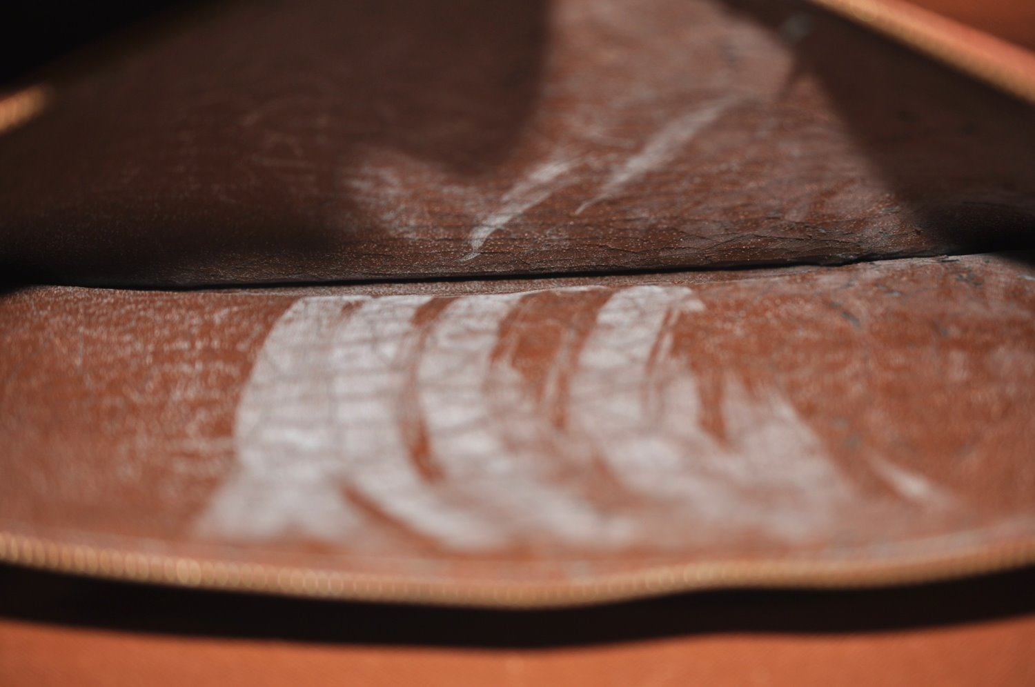 Authentic Louis Vuitton Epi Serviette Fermoir Briefcase Brown M54358 LV 4175I