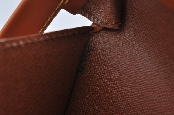 Authentic Louis Vuitton Epi Serviette Fermoir Briefcase Brown M54358 LV 4175I