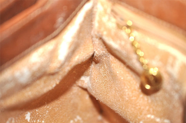 Authentic GUCCI Bamboo Shoulder Cross Body Bag Purse Leather Brown Junk 4177I