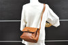 Authentic GUCCI Bamboo Shoulder Cross Body Bag Purse Leather Brown Junk 4177I