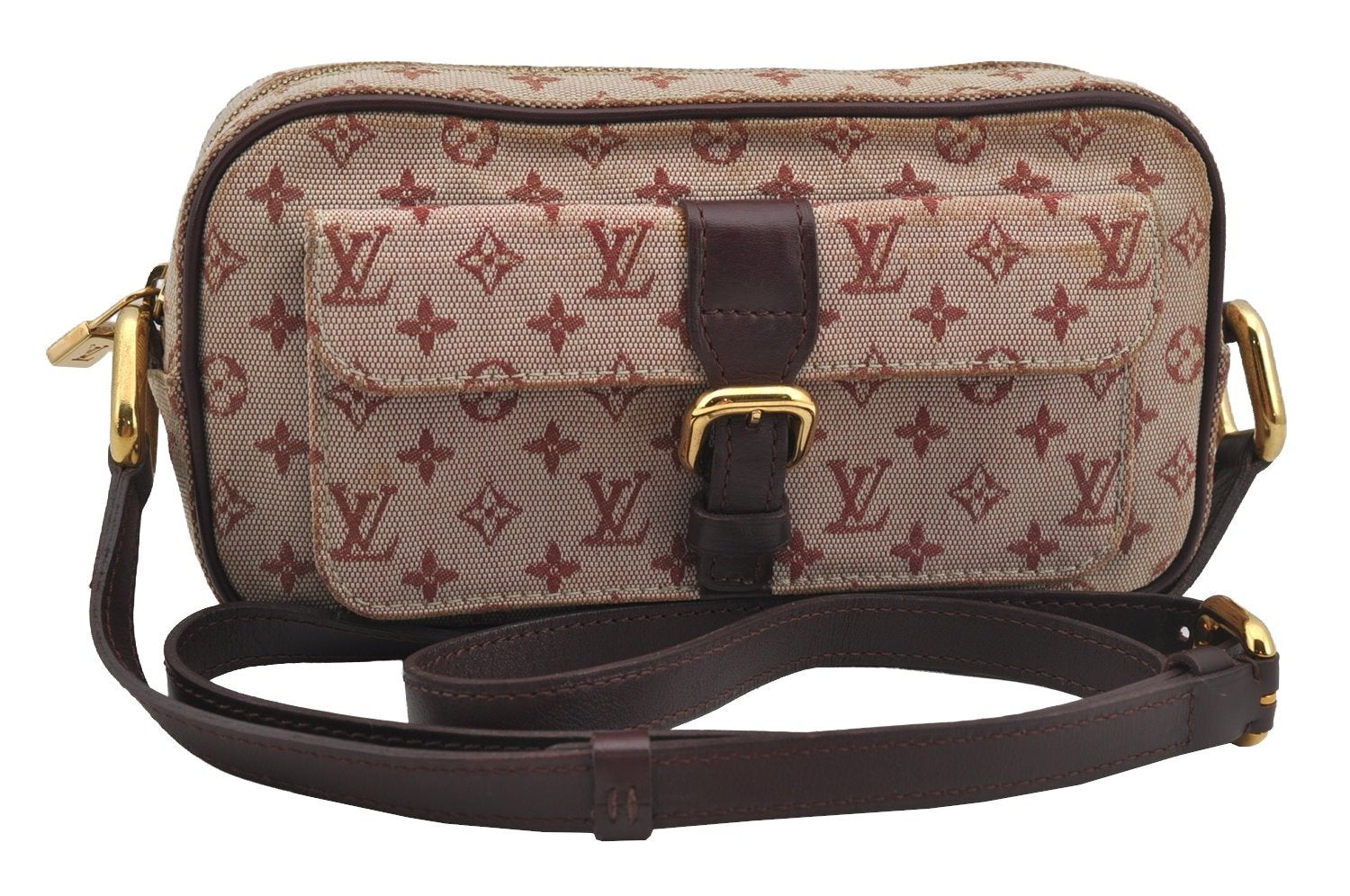 Auth Louis Vuitton Monogram Mini Juliet MM Shoulder Cross Bag M92219 Pink 4178J