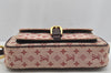 Auth Louis Vuitton Monogram Mini Juliet MM Shoulder Cross Bag M92219 Pink 4178J