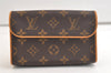 Auth Louis Vuitton Monogram Pochette Florentine Pouch Waist Bag M51855 LV 4178K