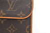 Auth Louis Vuitton Monogram Pochette Florentine Pouch Waist Bag M51855 LV 4178K
