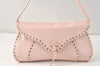 Authentic CELINE Poulbot Shoulder Hand Bag Purse Leather Pink 4179K
