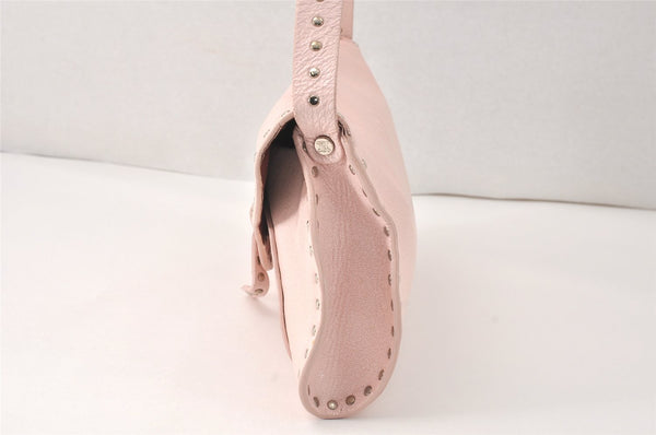 Authentic CELINE Poulbot Shoulder Hand Bag Purse Leather Pink 4179K