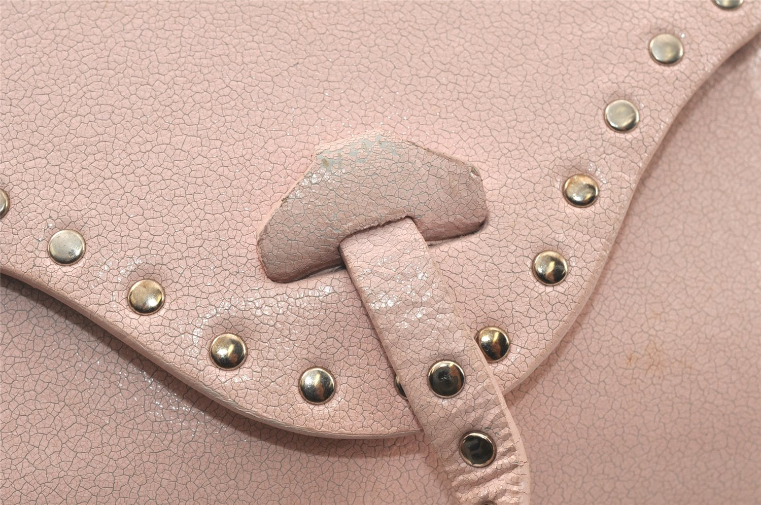 Authentic CELINE Poulbot Shoulder Hand Bag Purse Leather Pink 4179K