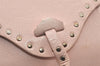 Authentic CELINE Poulbot Shoulder Hand Bag Purse Leather Pink 4179K